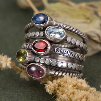 Перстень с камнями "Суламифь"